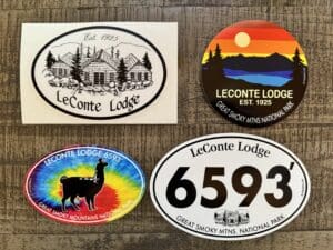 four vinyl stickers